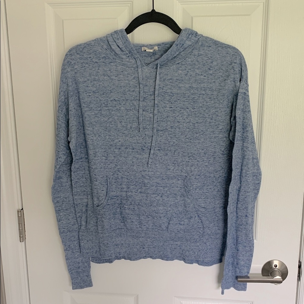 Gap blue heathered blue hoodie sweatshirt size medium